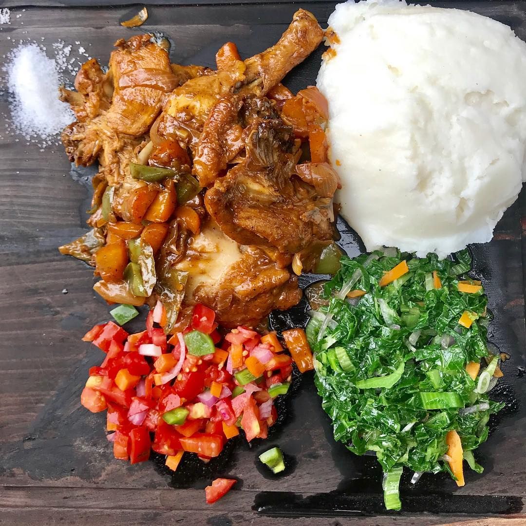 Chicken Makange and Ugali